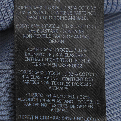 Men's Tom Ford Ribbed-Knit Long Sleeve T-Shirt in Blue Lyocell