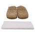 Women's Gucci Sol Horsebit Shearling Mules in Beige Suede