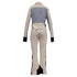 Women's Moncler Grenoble Belted Color-Block Ski Suit in White Polyester
