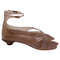Women's Chloé Ankle Strap Thong Jelly Sandals in Brown Rubber