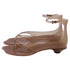 Women's Chloé Ankle Strap Thong Jelly Sandals in Brown Rubber