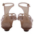 Women's Chloé Ankle Strap Thong Jelly Sandals in Brown Rubber