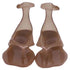 Women's Chloé Ankle Strap Thong Jelly Sandals in Brown Rubber