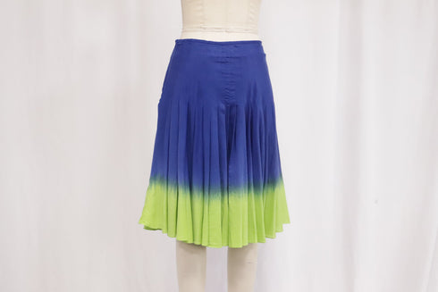 Women's Moschino Tie-Dye Print Midi Skirt in Multicolor Cotton