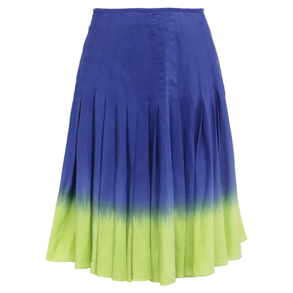 Women's Moschino Tie-Dye Print Midi Skirt in Multicolor Cotton