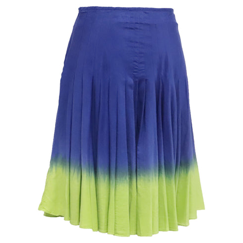 Women's Moschino Tie-Dye Print Midi Skirt in Multicolor Cotton