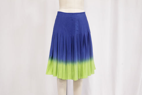 Women's Moschino Tie-Dye Print Midi Skirt in Multicolor Cotton