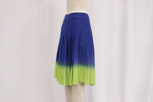 Women's Moschino Tie-Dye Print Midi Skirt in Multicolor Cotton