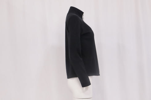Women's The North Face Quarter Zip Pullover in Black Polyester