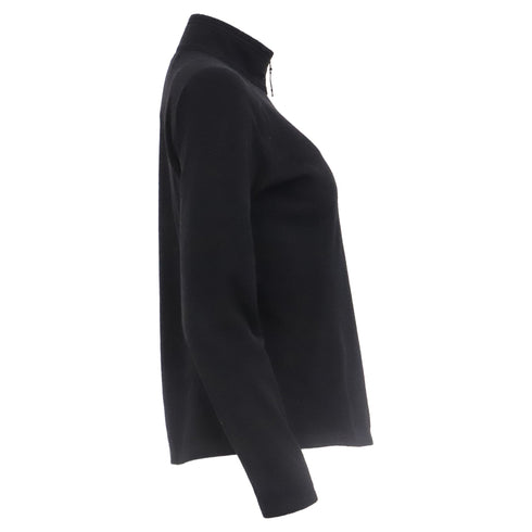 Women's The North Face Quarter Zip Pullover in Black Polyester