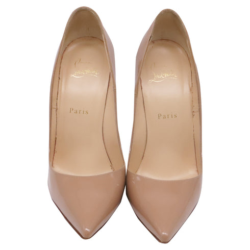 Women's Christian Louboutin So Kate 120 Pumps in Beige Patent Leather