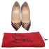 Women's Christian Louboutin So Kate 120 Striped Glittered Pumps in Multicolor Suede