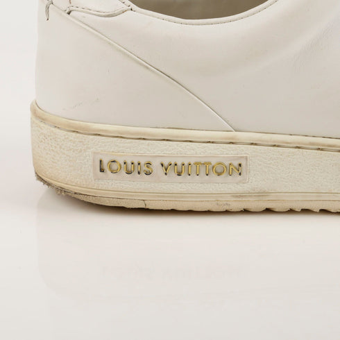 Women's White Leather Frontrow Sneakers