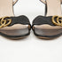 Women's Gg Marmont Leather Mid-heel Women's Sandals Black