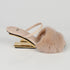 Women's First Mink High Heel Sandals Size