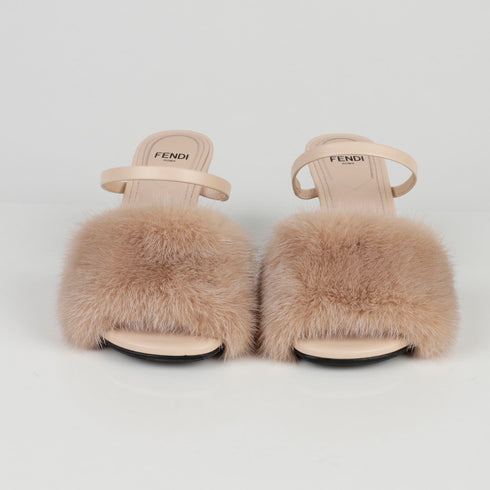 Women's First Mink High Heel Sandals Size
