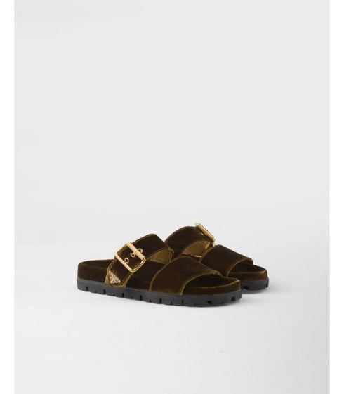 Women's Velvet Slide