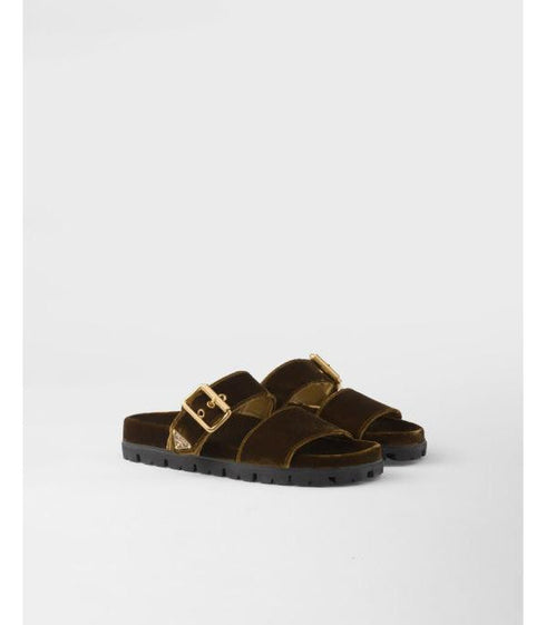 Women's Velvet Slide