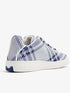 Men's Checked Knit Box Sneakers