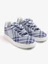 Men's Checked Knit Box Sneakers