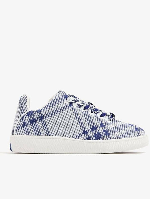 Men's Checked Knit Box Sneakers