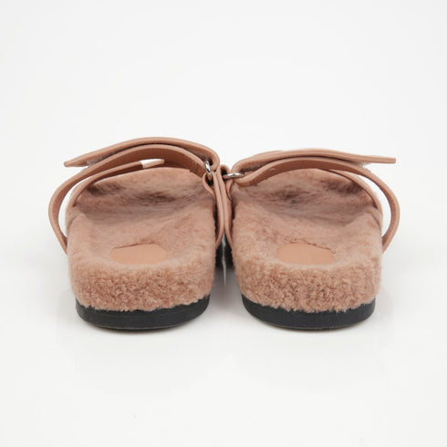 Women's Shearling Sandals Size