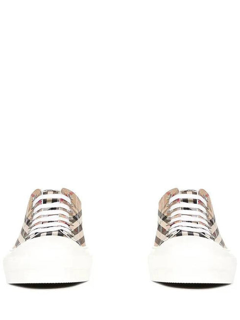 Men's Vintage Check Cotton Sneakers