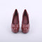 Women's Burgundy Patent Leather Pumps