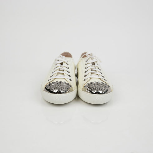 Women's Studded Toe Sneakers Size