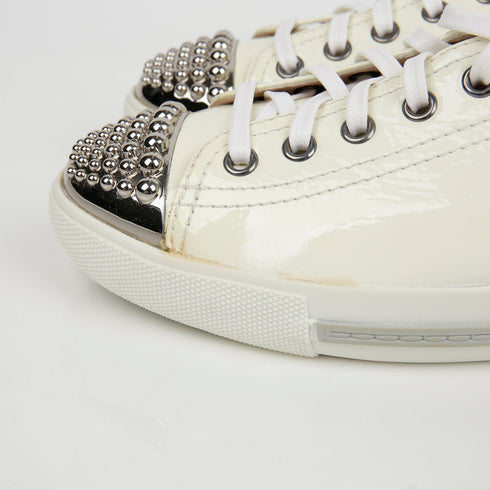 Women's Studded Toe Sneakers Size