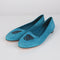 Women's Blue Suede Skull Loafer