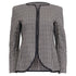 Women's Giorgio Armani Collarless Jacket in Black Cotton