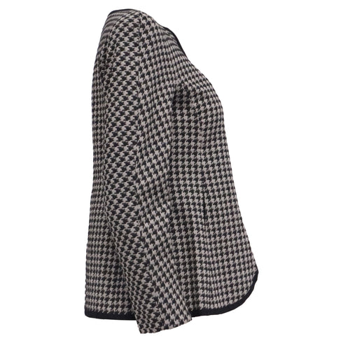 Women's Giorgio Armani Collarless Jacket in Black Cotton