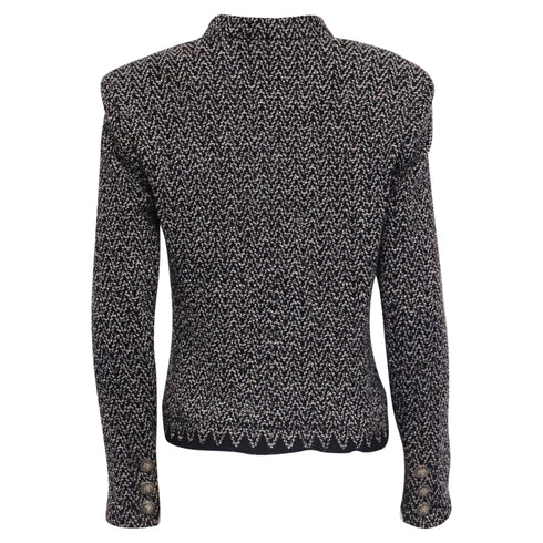 Women's Chanel Paris-Cosmopolite Jacket in Black Wool