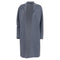 Women's Valentino Open Trench Coat in Light Blue Wool