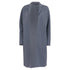 Women's Valentino Open Trench Coat in Light Blue Wool