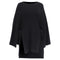 Women's Marni Oversized Knit Cape Sweater in Black Cotton