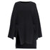 Women's Marni Oversized Knit Cape Sweater in Black Cotton