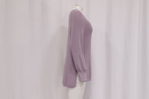 Women's Max Mara Knitted Pullover in Purple Cotton