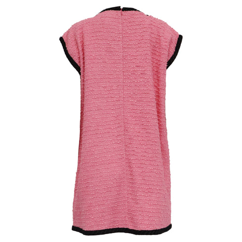 Women's Gucci Embroidered Mini Dress in Pink Tweed