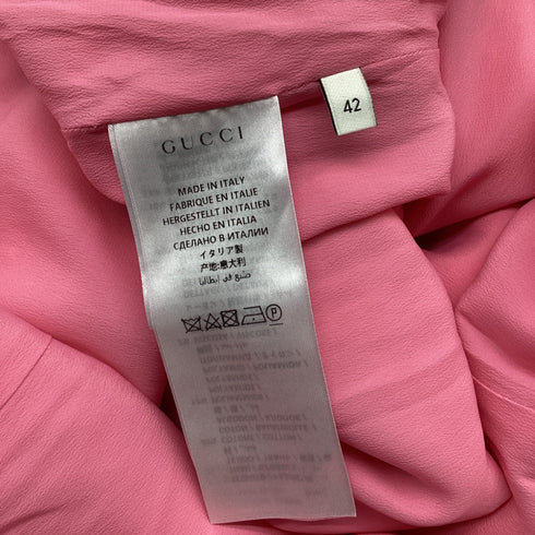 Women's Gucci Embroidered Mini Dress in Pink Tweed