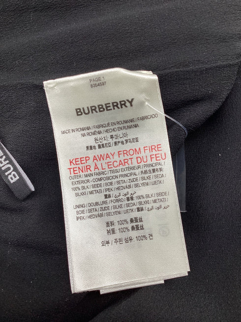 Women's Burberry Monogram Wideleg Pants in Multicolor Silk
