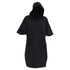 Women's McQ Aleander McQueen Flag Hoodie Short Dress in Black Cotton