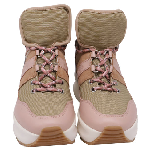 Women's See by Chloe Casey High-Top Sneakers in Multicolor Canvas and Leather