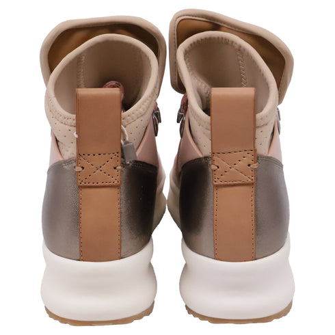 Women's See by Chloe Casey High-Top Sneakers in Multicolor Canvas and Leather