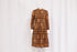 Women's Burberry Brit Irenie Printed Midi Shirt Dress in Brown Cotton