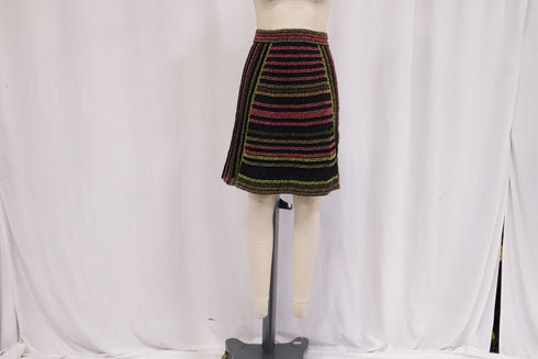 Women's Missoni Knitted Striped Midi Skirt in Multicolor Polyamide