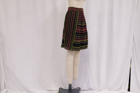 Women's Missoni Knitted Striped Midi Skirt in Multicolor Polyamide