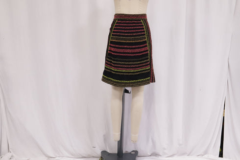 Women's Missoni Knitted Striped Midi Skirt in Multicolor Polyamide