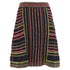 Women's Missoni Knitted Striped Midi Skirt in Multicolor Polyamide